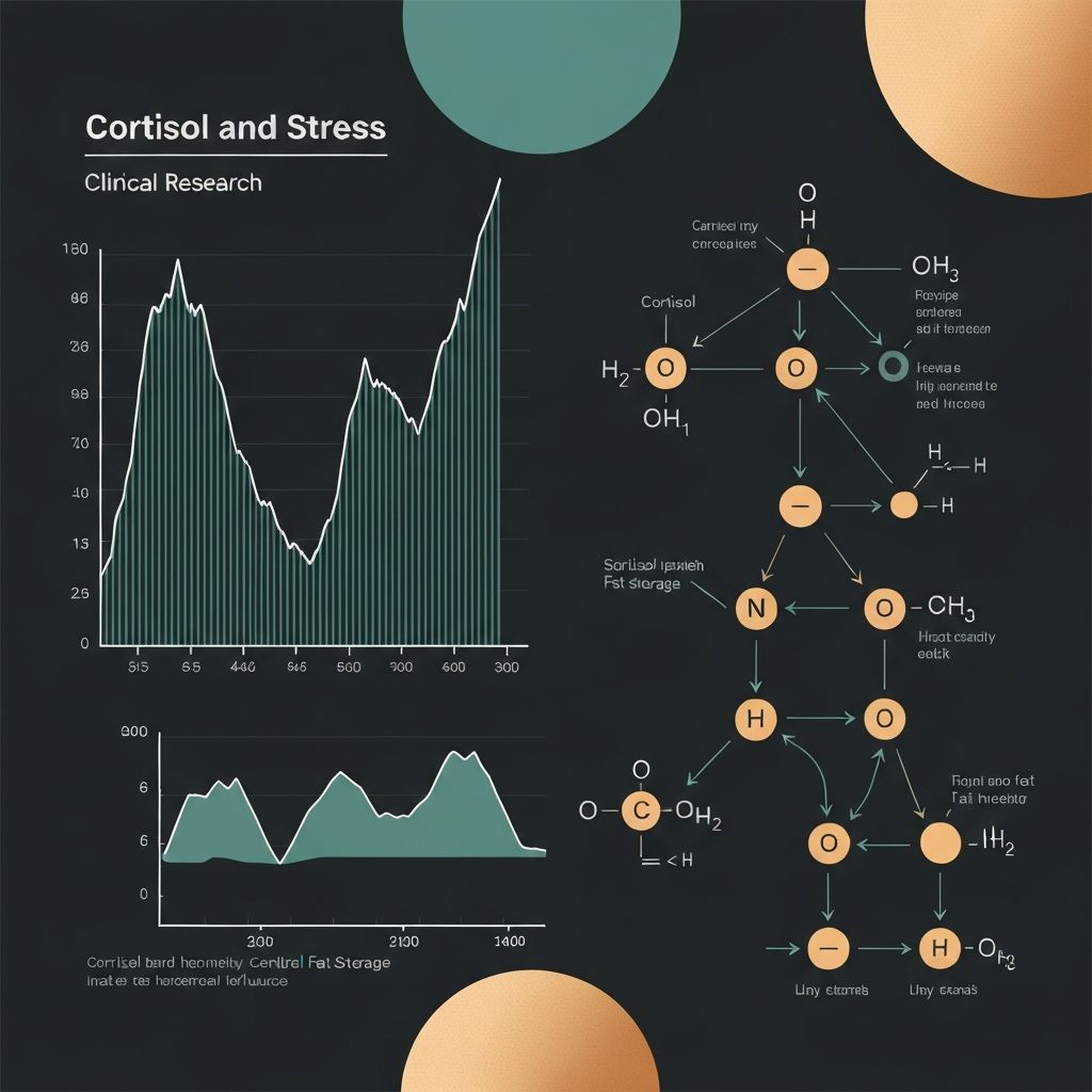 Scientific visualization of cortisol and stress pathways